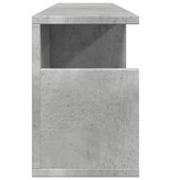 VidaXL Wandkast 80x20x30 cm bewerkt hout betongrijs