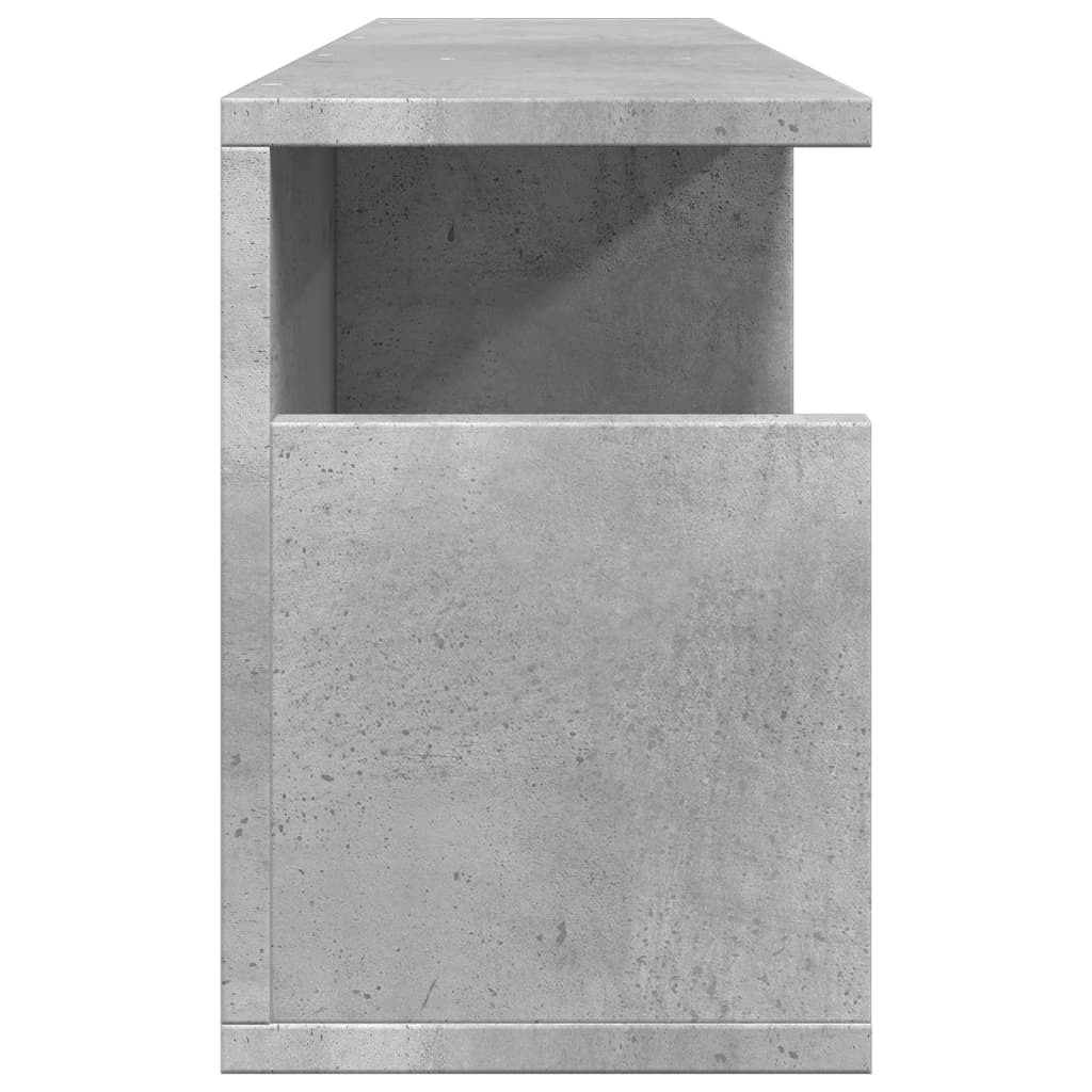 VidaXL Wandkast 80x20x30 cm bewerkt hout betongrijs