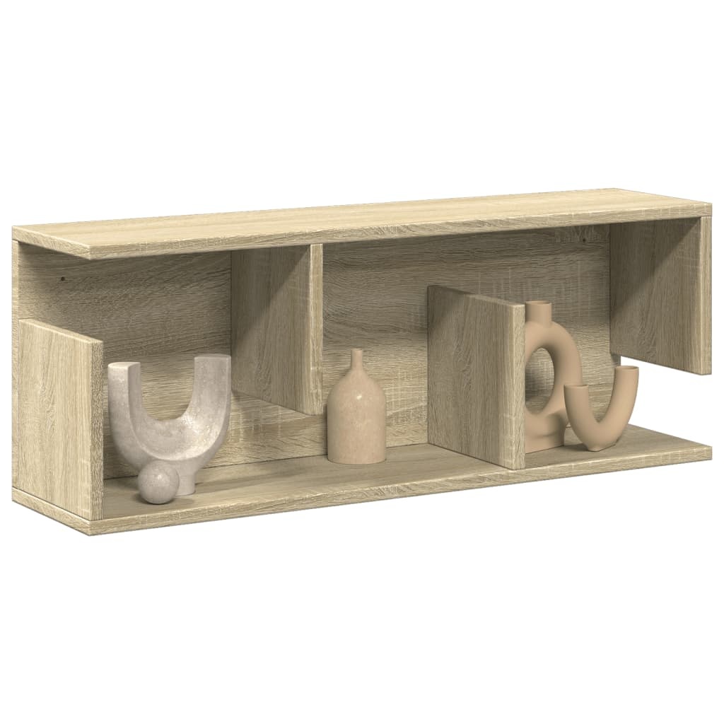 VidaXL Wandkast 80x20x30 cm bewerkt hout sonoma eikenkleurig