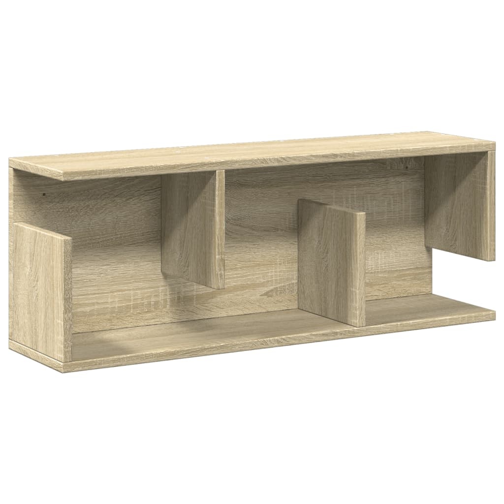VidaXL Wandkast 80x20x30 cm bewerkt hout sonoma eikenkleurig