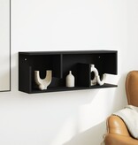 VidaXL Wandkast 80x20x30 cm bewerkt hout zwart