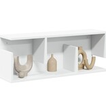 VidaXL Wandkast 80x20x30 cm bewerkt hout wit