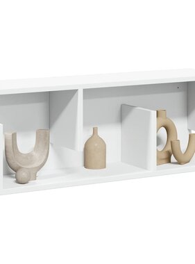 VidaXL Wandkast 80x20x30 cm bewerkt hout wit
