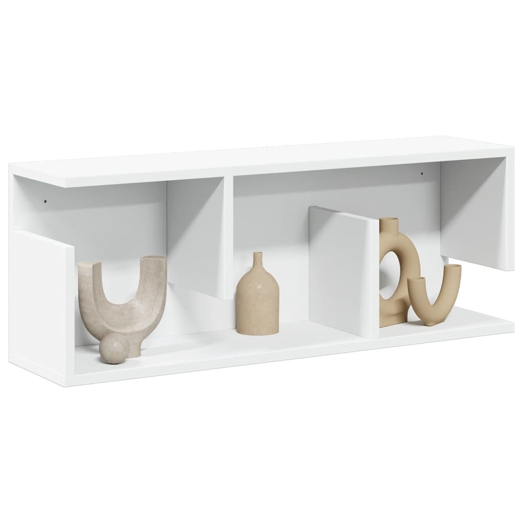 VidaXL Wandkast 80x20x30 cm bewerkt hout wit
