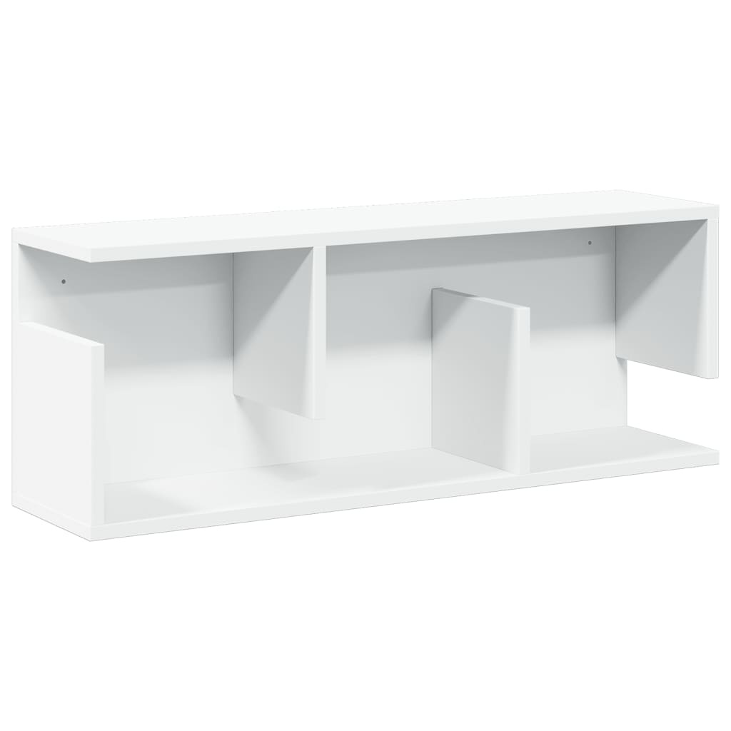 VidaXL Wandkast 80x20x30 cm bewerkt hout wit