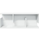 VidaXL Wandkast 80x20x30 cm bewerkt hout wit