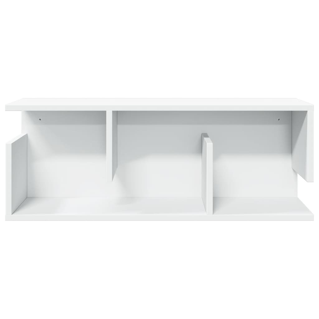 VidaXL Wandkast 80x20x30 cm bewerkt hout wit
