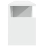 VidaXL Wandkast 80x20x30 cm bewerkt hout wit