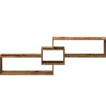 VidaXL Wandkast 158x18x53 cm bewerkt hout oud houtkleurig