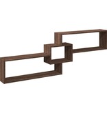 VidaXL Wandkast 158x18x53 cm bewerkt hout bruin eikenkleur