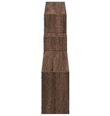 VidaXL Wandkast 158x18x53 cm bewerkt hout bruin eikenkleur