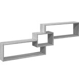 VidaXL Wandkast 158x18x53 cm bewerkt hout grijs sonoma eikenkleurig