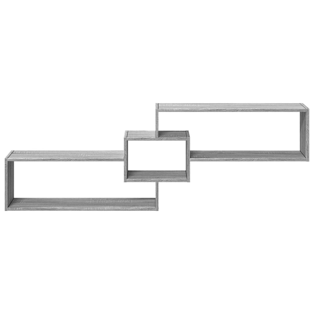 VidaXL Wandkast 158x18x53 cm bewerkt hout grijs sonoma eikenkleurig