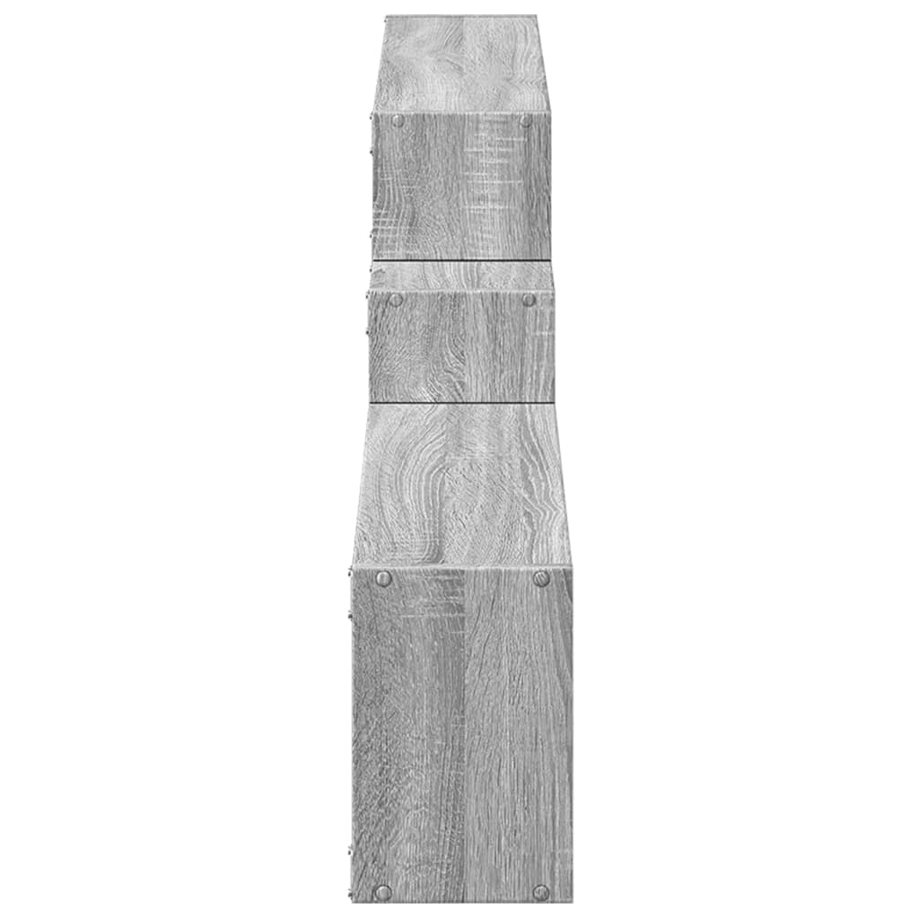 VidaXL Wandkast 158x18x53 cm bewerkt hout grijs sonoma eikenkleurig