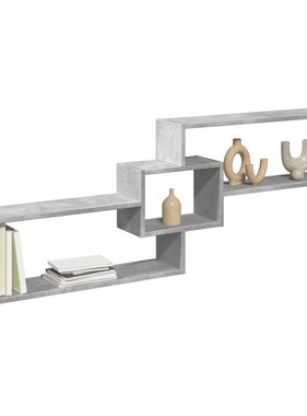 VidaXL Wandkast 158x18x53 cm bewerkt hout betongrijs