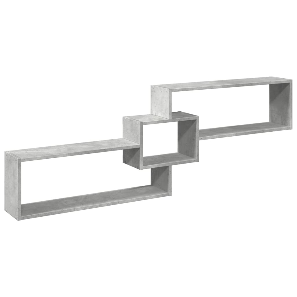 VidaXL Wandkast 158x18x53 cm bewerkt hout betongrijs