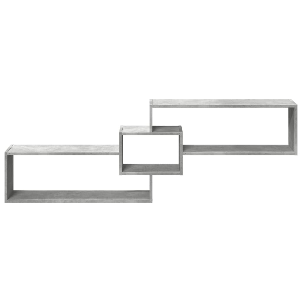VidaXL Wandkast 158x18x53 cm bewerkt hout betongrijs