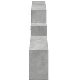 VidaXL Wandkast 158x18x53 cm bewerkt hout betongrijs