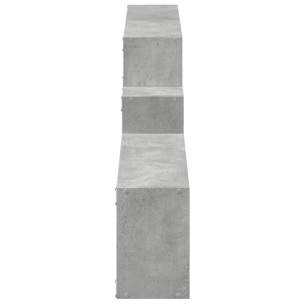 VidaXL Wandkast 158x18x53 cm bewerkt hout betongrijs