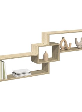 VidaXL Wandkast 158x18x53 cm bewerkt hout sonoma eikenkleurig
