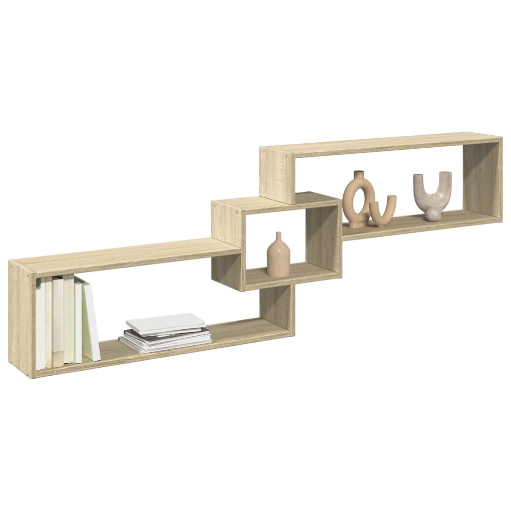 VidaXL Wandkast 158x18x53 cm bewerkt hout sonoma eikenkleurig
