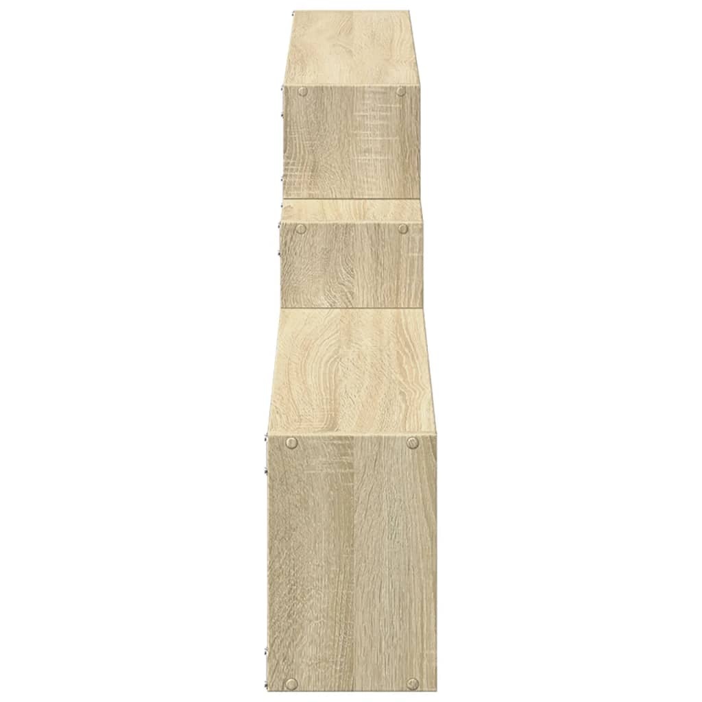 VidaXL Wandkast 158x18x53 cm bewerkt hout sonoma eikenkleurig