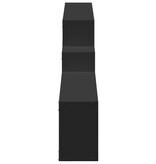VidaXL Wandkast 158x18x53 cm bewerkt hout zwart
