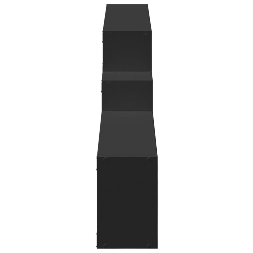 VidaXL Wandkast 158x18x53 cm bewerkt hout zwart