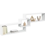 VidaXL Wandkast 158x18x53 cm bewerkt hout wit