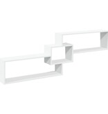 VidaXL Wandkast 158x18x53 cm bewerkt hout wit