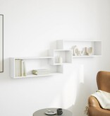 VidaXL Wandkast 158x18x53 cm bewerkt hout wit