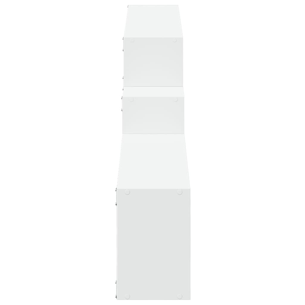 VidaXL Wandkast 158x18x53 cm bewerkt hout wit