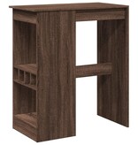 VidaXL Bartafel met rekken 90x47,5x103,5 cm bewerkt hout bruin eiken