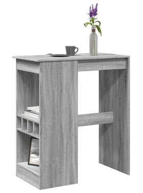 VidaXL Bartafel met rekken 90x47,5x103,5 cm bewerkt hout grijs sonoma