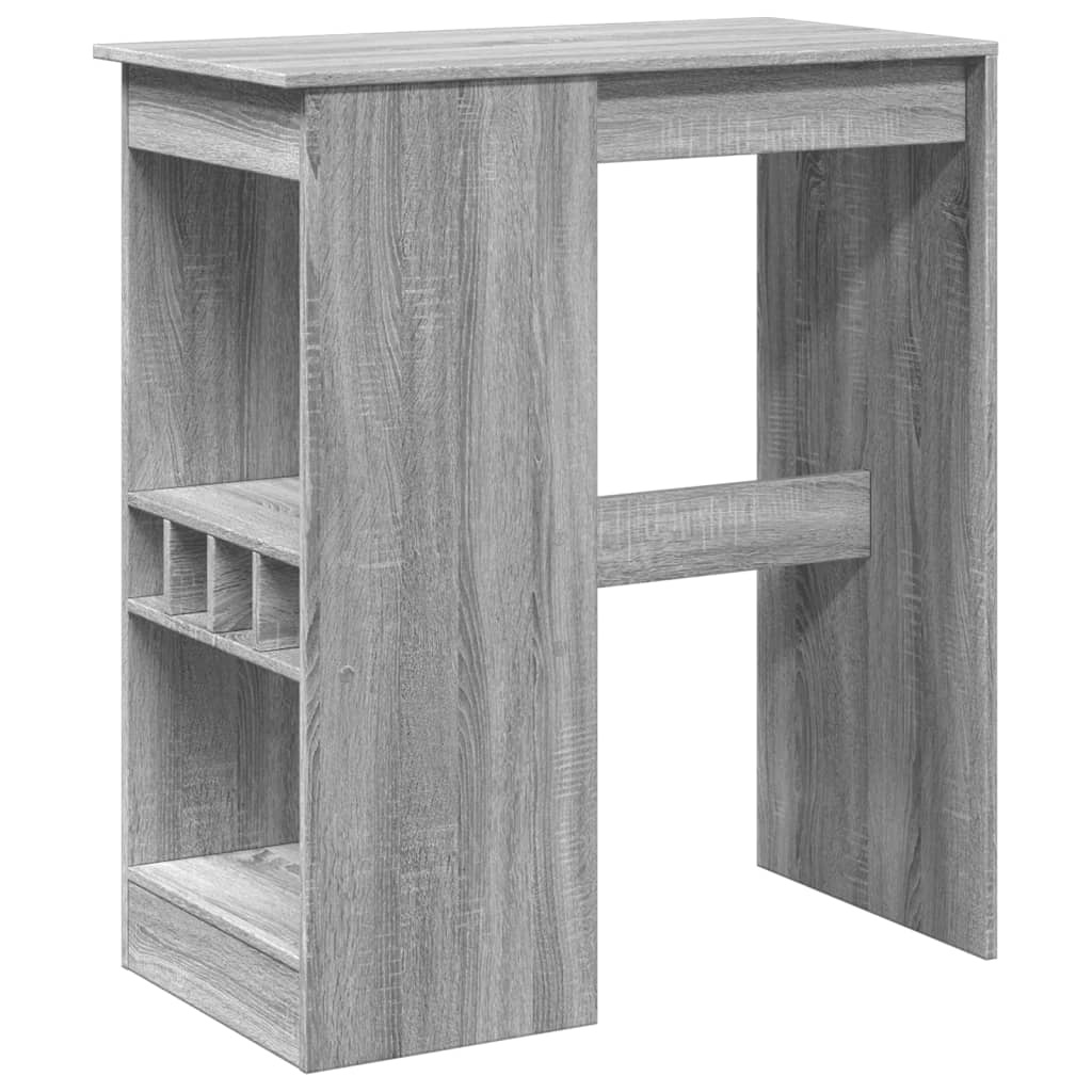 VidaXL Bartafel met rekken 90x47,5x103,5 cm bewerkt hout grijs sonoma