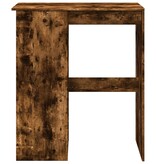 VidaXL Bartafel met rekken 90x47,5x103,5 cm bewerkt hout gerookt eiken