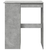 VidaXL Bartafel met rekken 90x47,5x103,5 cm bewerkt hout betongrijs