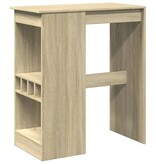 VidaXL Bartafel met rekken 90x47,5x103,5 cm bewerkt hout sonoma eiken