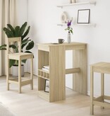 VidaXL Bartafel met rekken 90x47,5x103,5 cm bewerkt hout sonoma eiken