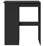 VidaXL Bartafel met rekken 90x47,5x103,5 cm bewerkt hout zwart