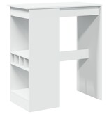 VidaXL Bartafel met rekken 90x47,5x103,5 cm bewerkt hout wit