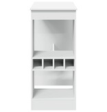 VidaXL Bartafel met rekken 90x47,5x103,5 cm bewerkt hout wit