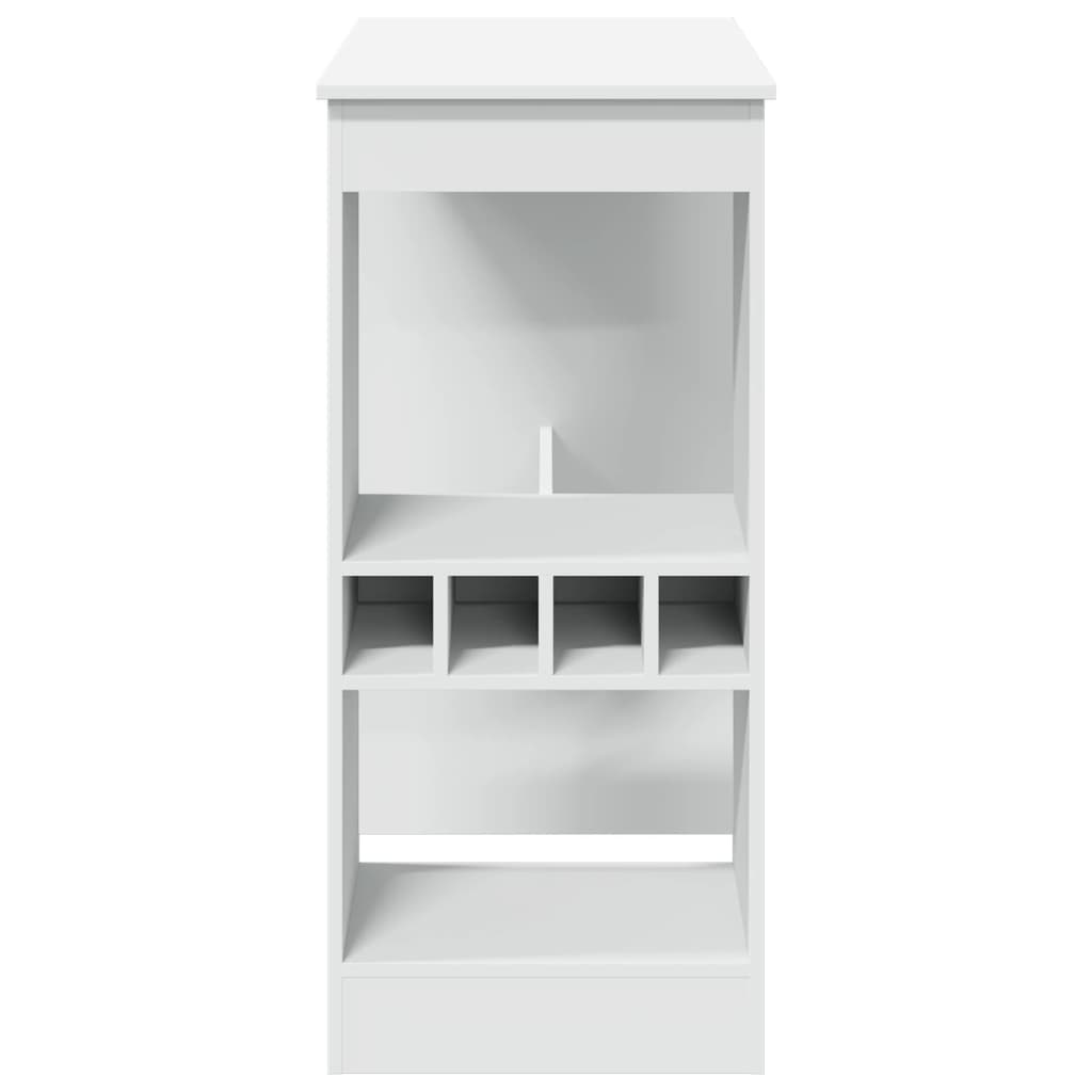 VidaXL Bartafel met rekken 90x47,5x103,5 cm bewerkt hout wit