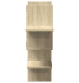 VidaXL Wandschap 124,5x18x60,5 cm bewerkt hout sonoma eikenkleurig