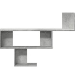 VidaXL Wandschap 100x15x70 cm bewerkt hout betongrijs