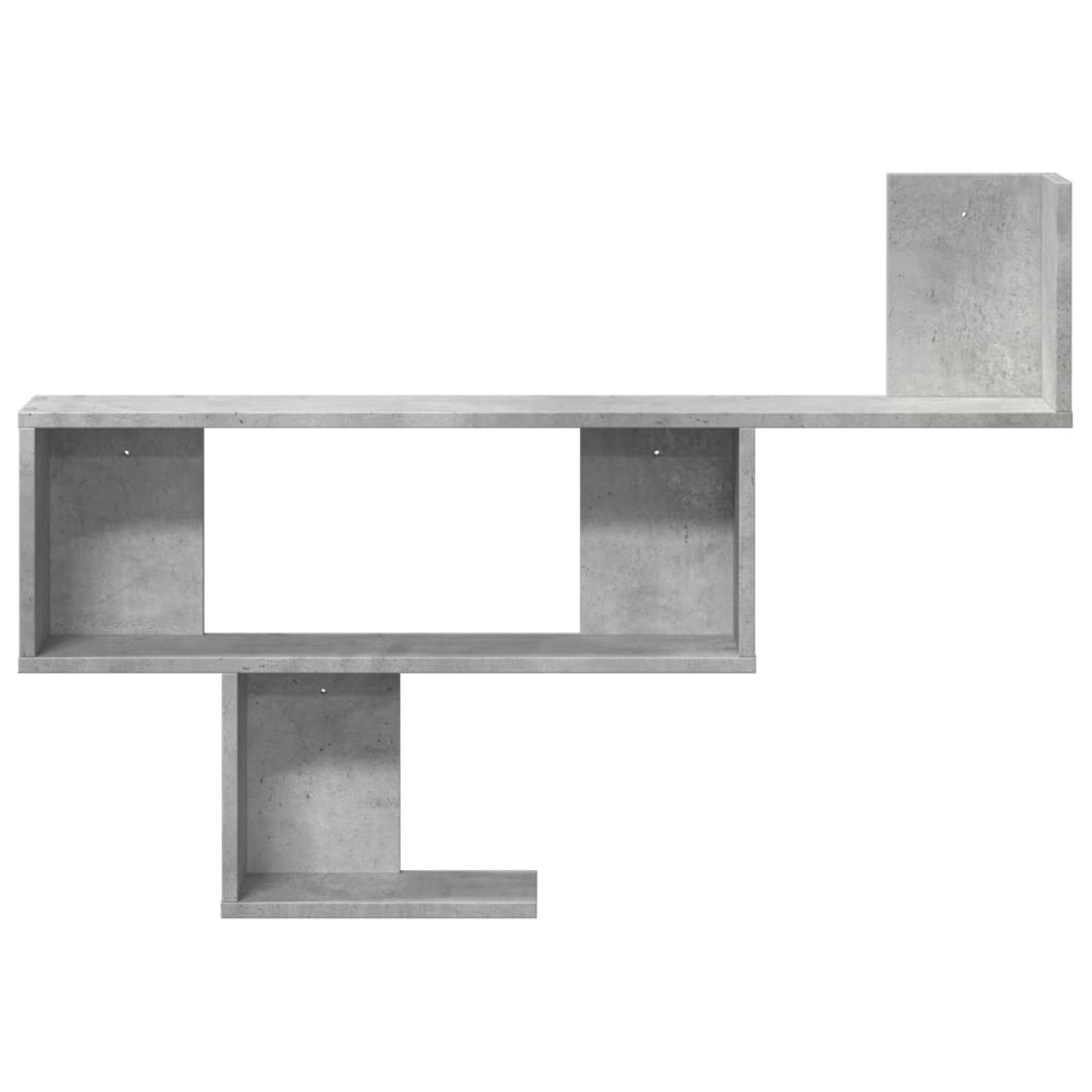 VidaXL Wandschap 100x15x70 cm bewerkt hout betongrijs