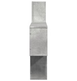 VidaXL Wandschap 100x15x70 cm bewerkt hout betongrijs