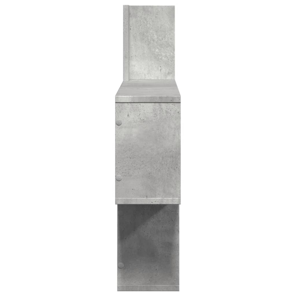 VidaXL Wandschap 100x15x70 cm bewerkt hout betongrijs