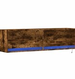VidaXL Tv-wandmeubel met LED-verlichting 140x31x38 cm gerookt eiken