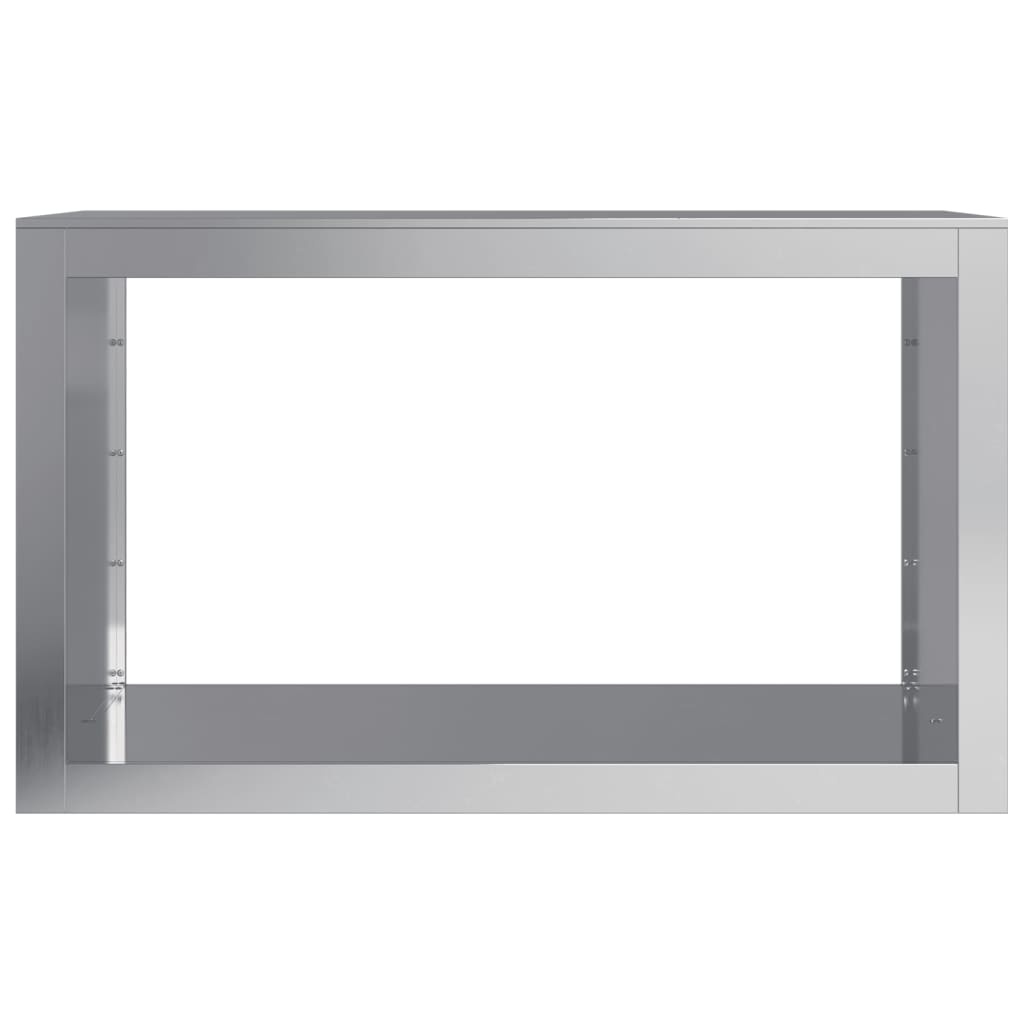 VidaXL Haardhoutrek 100x40x60 cm gegalvaniseerd staal